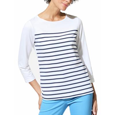Walbusch Damen Ringelshirt-Softcotton Weiss gestreift Image