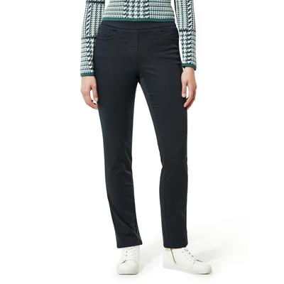 Walbusch Damen Thermo-Bügelfrei Baumwollhose Blau Image