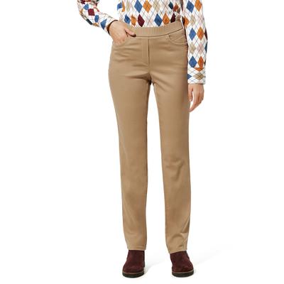 Walbusch Damen Thermo-Bügelfrei Cotton-Hose Beige Image