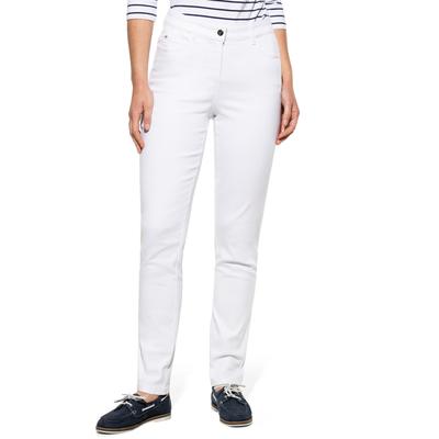 Walbusch Damen Jeans Hose Bestform Weiss Image