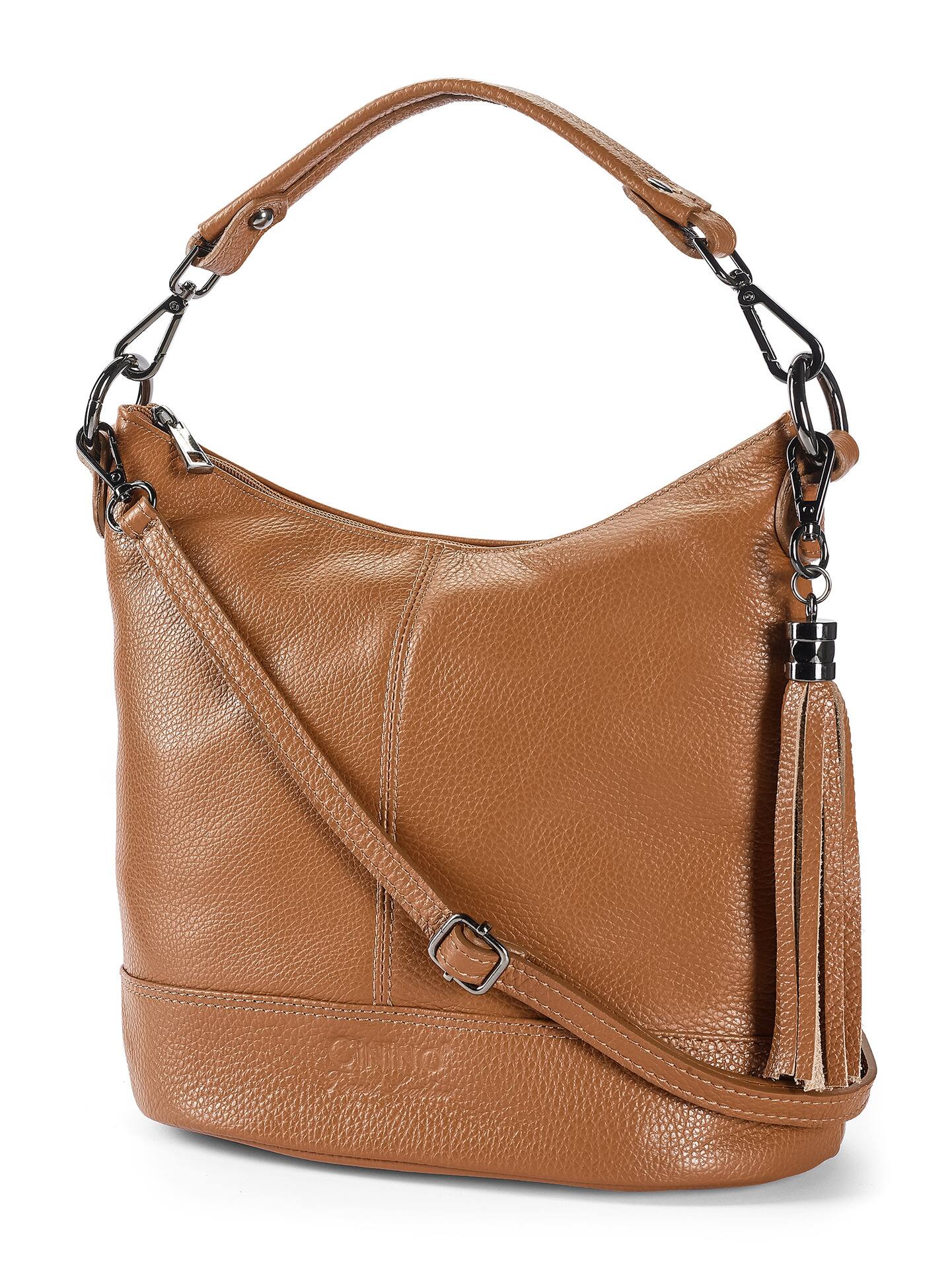 Walbusch Damen Leder-Handtasche Braun