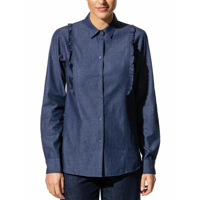 Walbusch Damen Rüschen-Bluse Blau Image