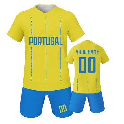 Custom Portugal Soccer Jersey Set for Kids Personalized Football Kit with Name Number Team Club
