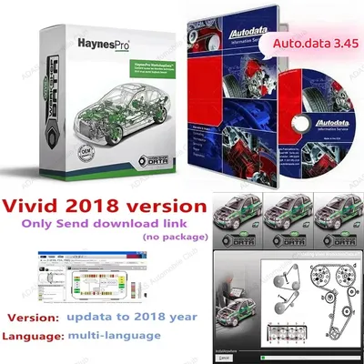 2024 latest HAYNES PRO 2015 Version Vivid 2015 + Autodata 3.45 Car Software + Vivid 2018.01V