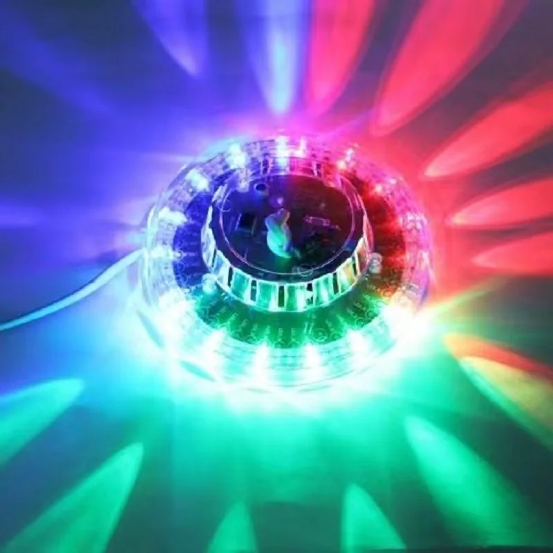 Luce da palcoscenico a LED RGB Mini barra KTV rotante colorata Festa in casa DJ Luce effetto discoteca LED Disco Suono Luce stroboscopica Decorazione per feste