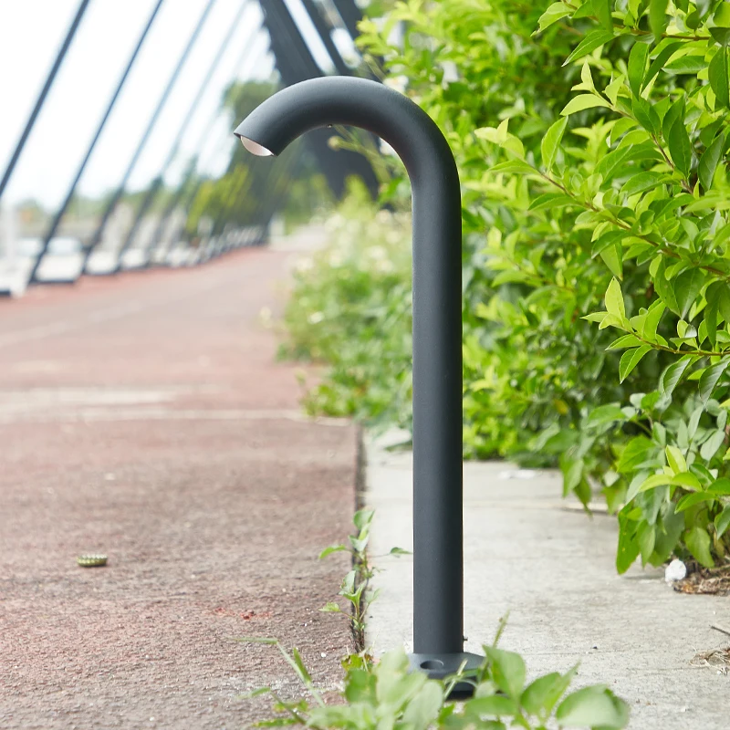 Pilier lumineux d'extérieur pour jardin, 40cm, étanche, avec robinet de flexion, budgétaire pour paysage, route, chemin, moindre lampe de jardin