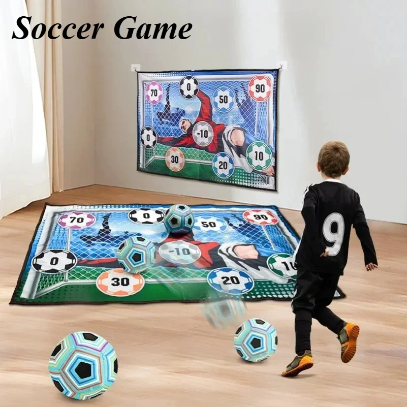 Ensemble de tapis de jeu de Football, jouets de Football en plein air et en salle, multijoueur, jeux de Football compétitifs, but de Football pour enfants, entraînement, cadeaux pour garçons