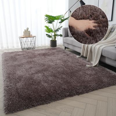 Hochflor-Teppich "Micro exclusiv Teppich, sehr hoher Flor, weich durch Mikrofaser" Gr. 7, braun, B:240cm H:78mm L:320cm, Kunstfaser, GUIDO MARIA KRETSCHMER HOME & LIVING, Teppiche, sehr weich, flauschig, uni, Wohnzimmer, Schlafzimmer, Kinderzimmer Image