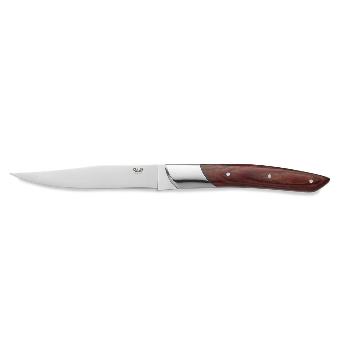 WAS Germany Steakmesser Set CARLOS, mit rotem Pakkaholzgriff, 24 cm Image