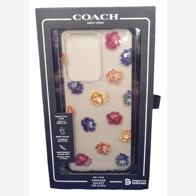 Coach Accessories | Coach Case For Samsung Galaxy S20 Ultra - Peony Flowers, New | Color: Gold/Red | Size: Os