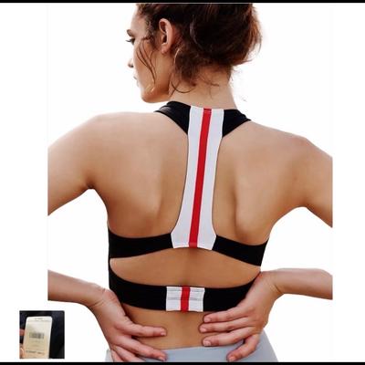Free People Intimates & Sleepwear | Free People Nwt Black Striped Delta Sports Bra | Color: Black/Red | Size: S