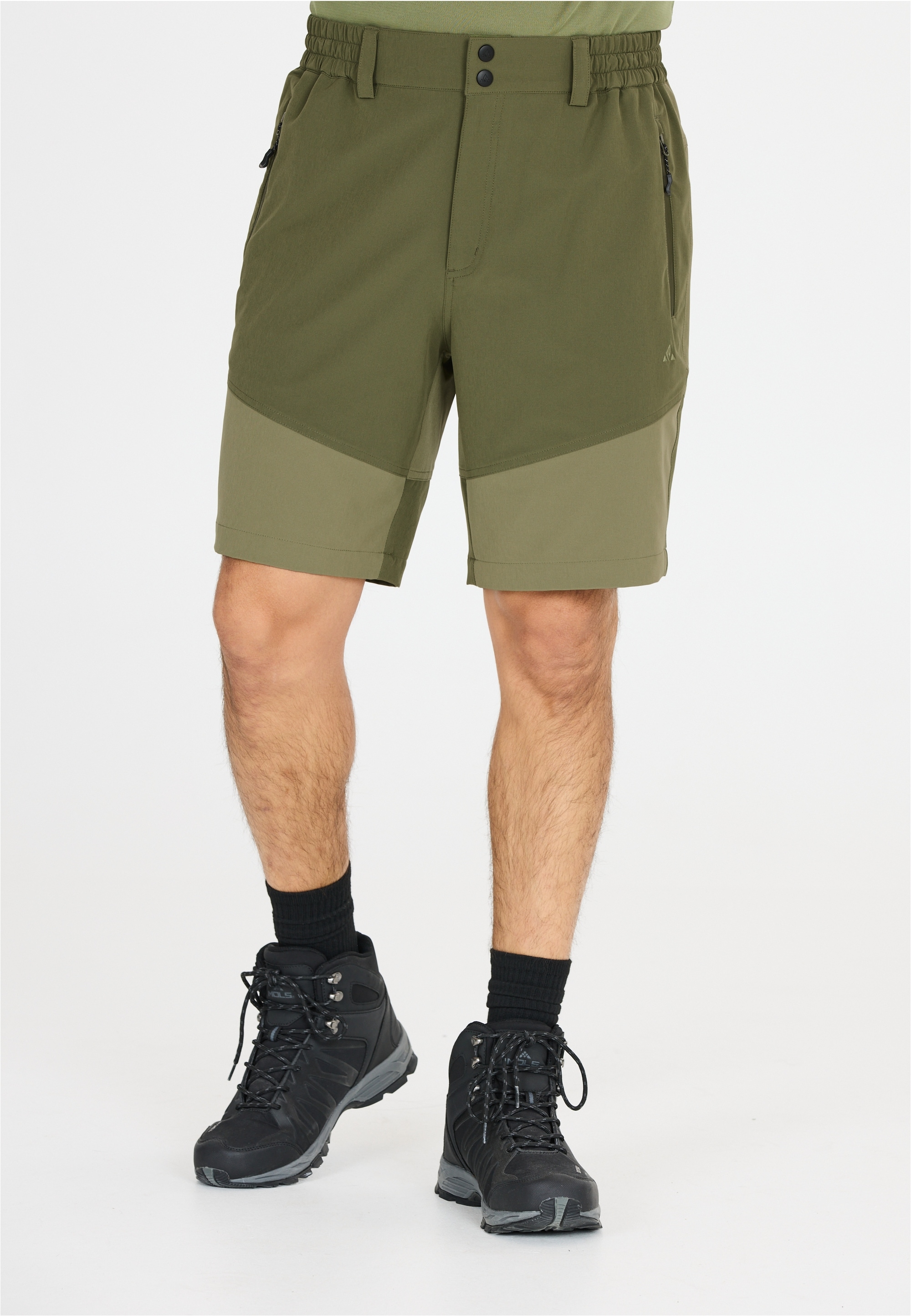 Shorts WHISTLER "AVIAN M ACTIV STRETCH", Herren, Gr. XL, US-Größen, grün (khaki), 92% Polyester, 8% Elasthan, unifarben, kurz, Hosen Shorts, mit komfortablem Funktionsstretch