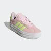 Plateausneaker ADIDAS SPORTSWEAR, Gr. 40, clear pink, hi, res gelb, cloud weiß, Leder, Synthetik, sportlich, Schuhe, Design auf den Spuren des adidas Gazelle Bold