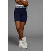 Cargobermudas KANGAROOS, Damen, Gr. 48 (XL), N-Gr, blau (marine), Popeline, Obermaterial: 63% Baumwolle, 34% Polyamid, 3% Elasthan, casual, sehr bequem kniefrei, Hosen, mit Cargo-pockets und Aufschlag am Saum