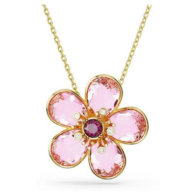 Florere Pendant - Pink - Swarovski Necklaces