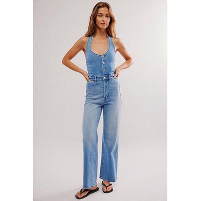 Halter Jumpsuit - Blue - Rolla's Jumpsuits