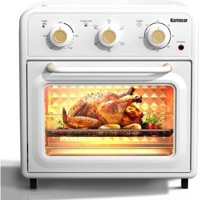20L Heißluftfritteuse xxl Minibackofen mit Umluft, 6-in-1 Heissluftfritteuse, Minibackofen, Grill,
