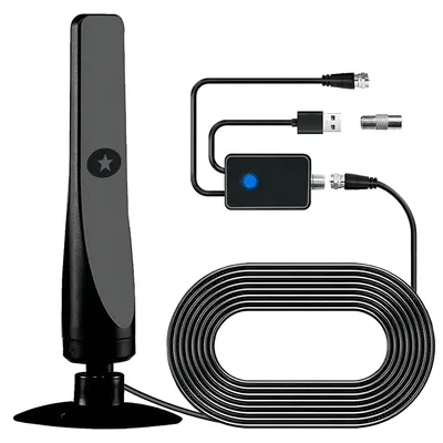 Amplified TV Antenna 4K Antenna Set Digital TV Signal Booster Local Channels Long Range Reception TV Viewing Antenna For Hostel