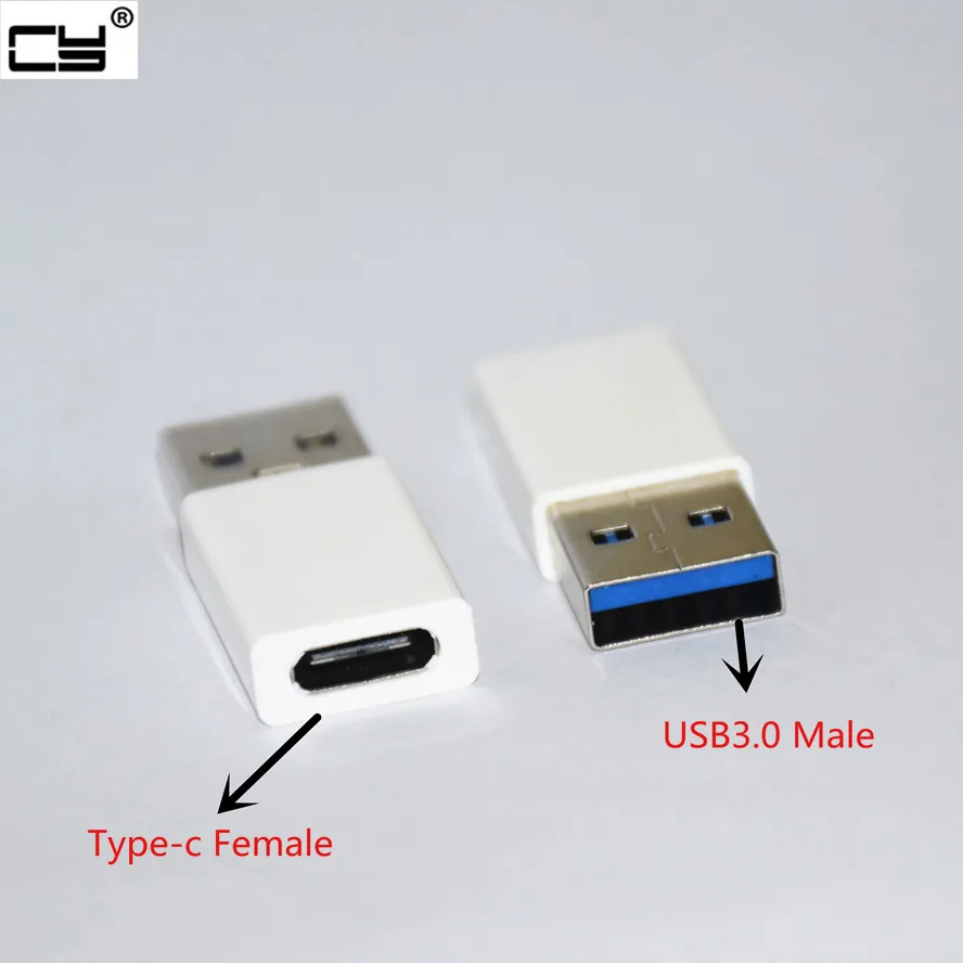 High Speed USB 3,1 Typ C Weibliche zu USB 3,0 Männlichen Port Adapter USB-C zu USB 3,0 Typ-EINE stecker Konverter/Weiß Farbe Image