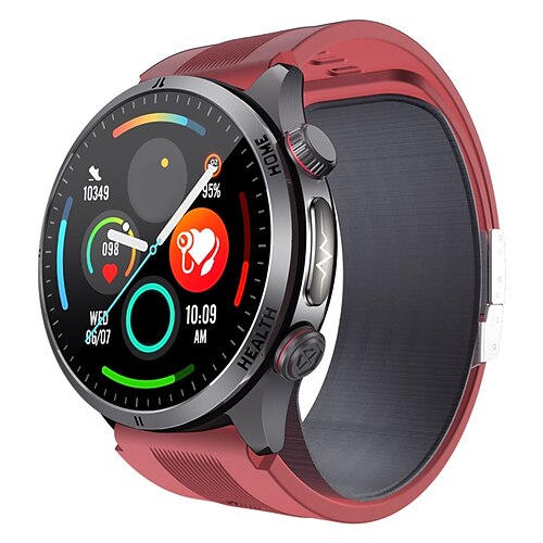S26 Smartwatch 1,43 Zoll Smartwatch Bluetooth ECGPPG Temperaturüberwachung Schrittzähler kompatibel mit Android iOS für Herren Freihändige Anrufe Nachrichten-Erinnerung 49mm Uhr Image
