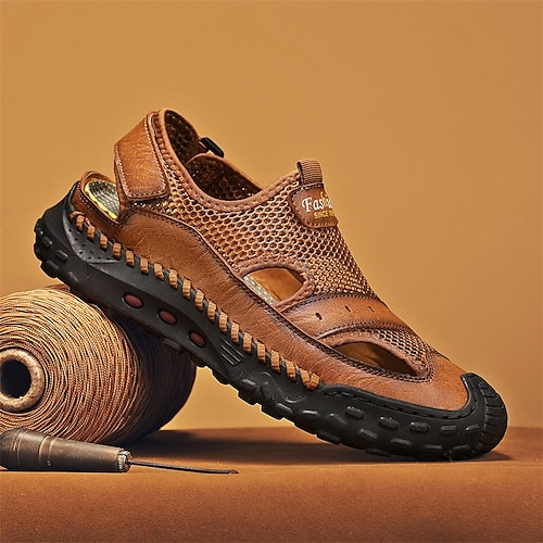 robuste Herren-Wandersandalen mit rutschfester Sohle und bequemer Passform – perfekt für Outdoor-Abenteuer und Strandtage Image