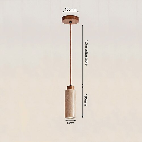 18 cm Hängelaternen-Design Geometrische Formen Pendelleuchte Stein Künsterlischer Stil Formaler Stil Vintage-Stil Vintage Traditionell-Klassisch 110-120V 220-240V Image