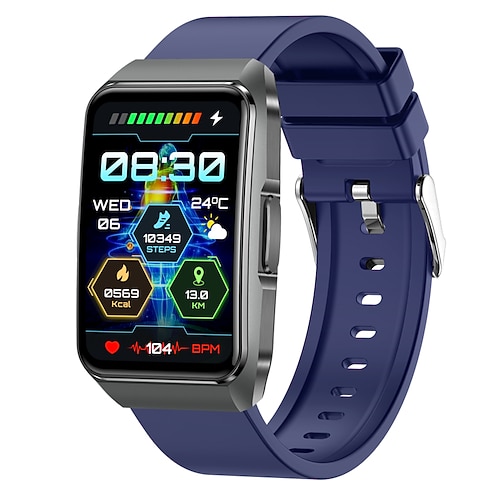 Smart Watch 1,57 Zoll Smart Band Fitnessarmband Bluetooth ECGPPG Schrittzähler Anruf-Erinnerung für Android iOS Frauen Männer Freisprechfunktion Nachrichten-Erinnerung IPX-0 27,5 mm Gehäuse Image