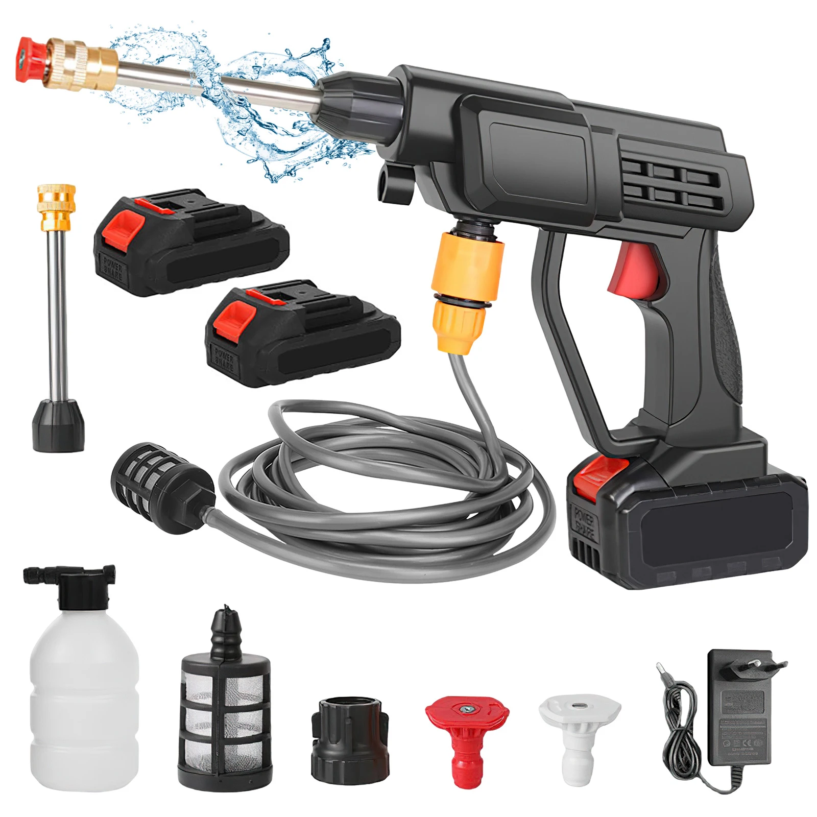 300w 70bar schnur lose elektrische Hochdruck wäsche Auto waschanlage Garten wasser pistole Waschmaschine für Makita 18V Batterie