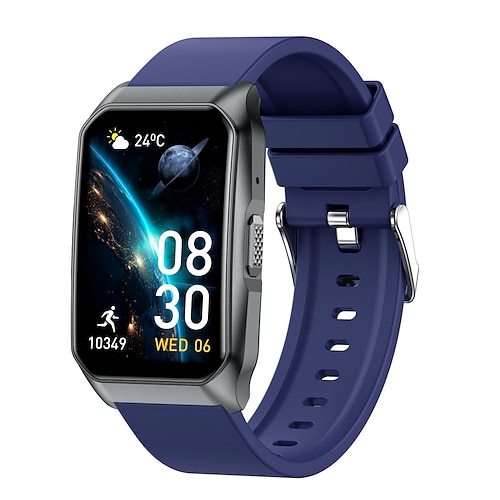 696 T69 Smartwatch 1.57 Zoll Smartwatch Fitnessuhr Bluetooth Schrittzähler Anruferinnerung Schlaf-Tracker Kompatibel mit Android iOS Damen Herren Freisprechanrufe IPX-0 27mm Uhrengehäuse Image