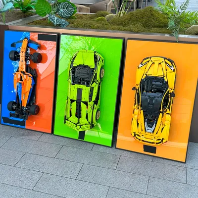 Wandmontage-Display für LEGO 42115 Technic Lamborghini Sián FKP 37 – Display nur Wand, kein Modell im Lieferumfang enthalten (42115 Wanddisplay)
