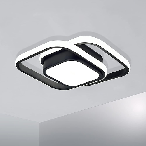 Schwarze und goldene LED-Flurleuchten, moderne LED-Deckenleuchten in der Nähe von Deckenleuchten, geeignet für Flure, Schlafzimmer, Badezimmer, Küchen, Balkone, Deckenleuchten Image