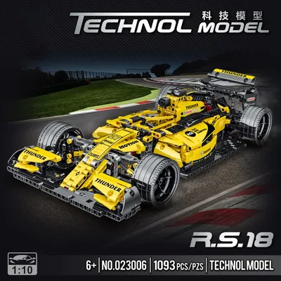 MOC Technologie F1 Formel Sportwagen Bausteine Autorennen Supercar Ziegel Set Spielzeug Image
