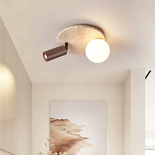 2-flammig 25 cm Kugel-Design Geometrische Formen Deckenleuchten Stein Glas Künsterlischer Stil Formaler Stil Vintage-Stil Vintage Landhausstil 110-120V 220-240V Image