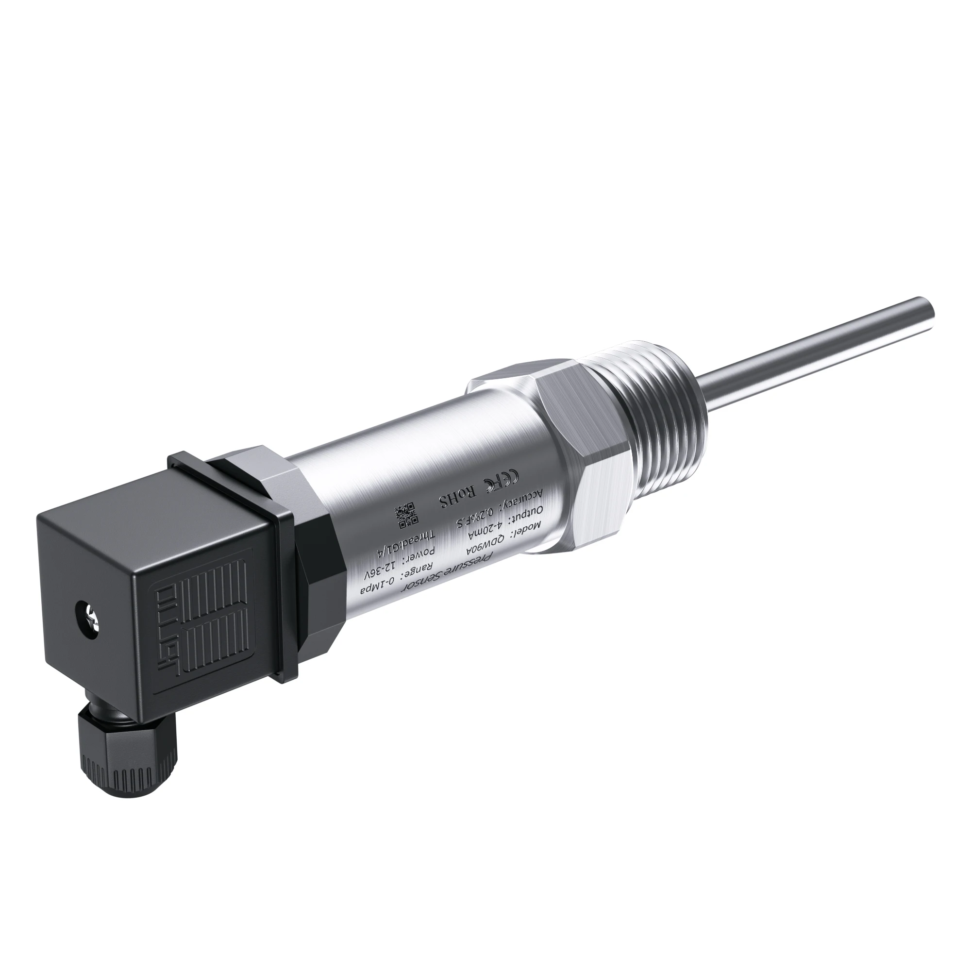 6 mm Sondendurchmesser PT100 Temperatursignalsensor -50-200C 4-20mA 0-200C bis 0-10V M20*1,5 DC24V Temperatursender Image