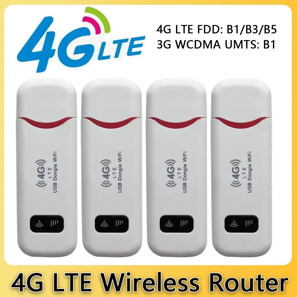 4G LTE Wireless USB Dongle Mobile Broadband Modem Stick Sim Karte Slot Wireless Router Home Office Wireless WiFi Adapter 150Mbps Image