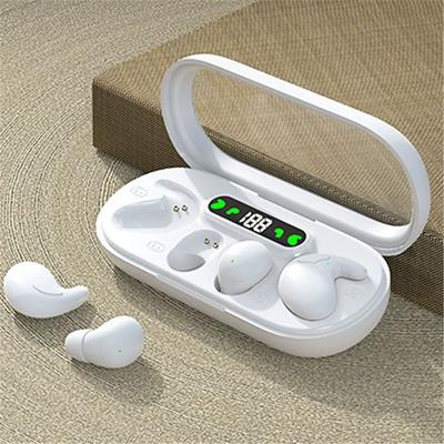 Two-in-one sleep wireless Bluetooth headphones thin mini noise reduction digital display long-lasting battery life