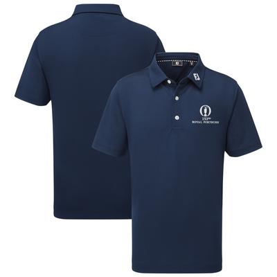 The 153rd Open Royal Portrush FootJoy Stretch Pique Polo - Marineblau - Jugendliche Image