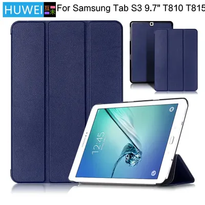 HUWEI Case For Samsung Galaxy Tab S2 9.7 Inch SM-T810 SM-T815 SM-T813 SM-T819 Tablet PU Leather