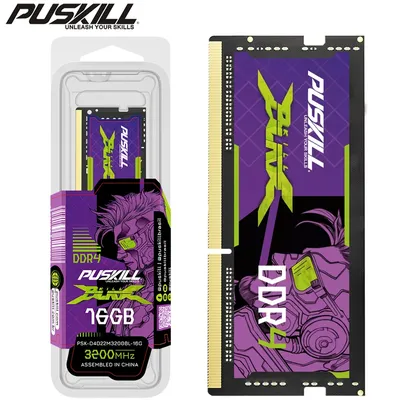 PUSKILL Notebook DDR4 RAM 16GB 3200MHz 2666MHz 2400MHz 260-PIN 1.2V Sodimm Laptop Memory