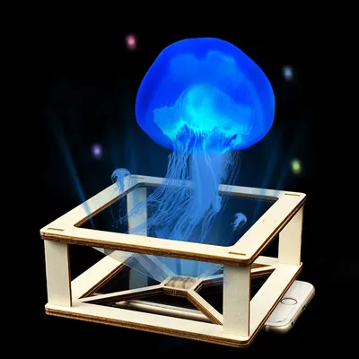 3D holographic projector scientific production of children's handmade puzzles DIY experimental materials small production toys