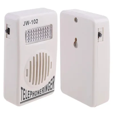Loud Sound Telephone Ringer Amplifier with Light Flasher Telephone Ring Ringer Amplifier Phone