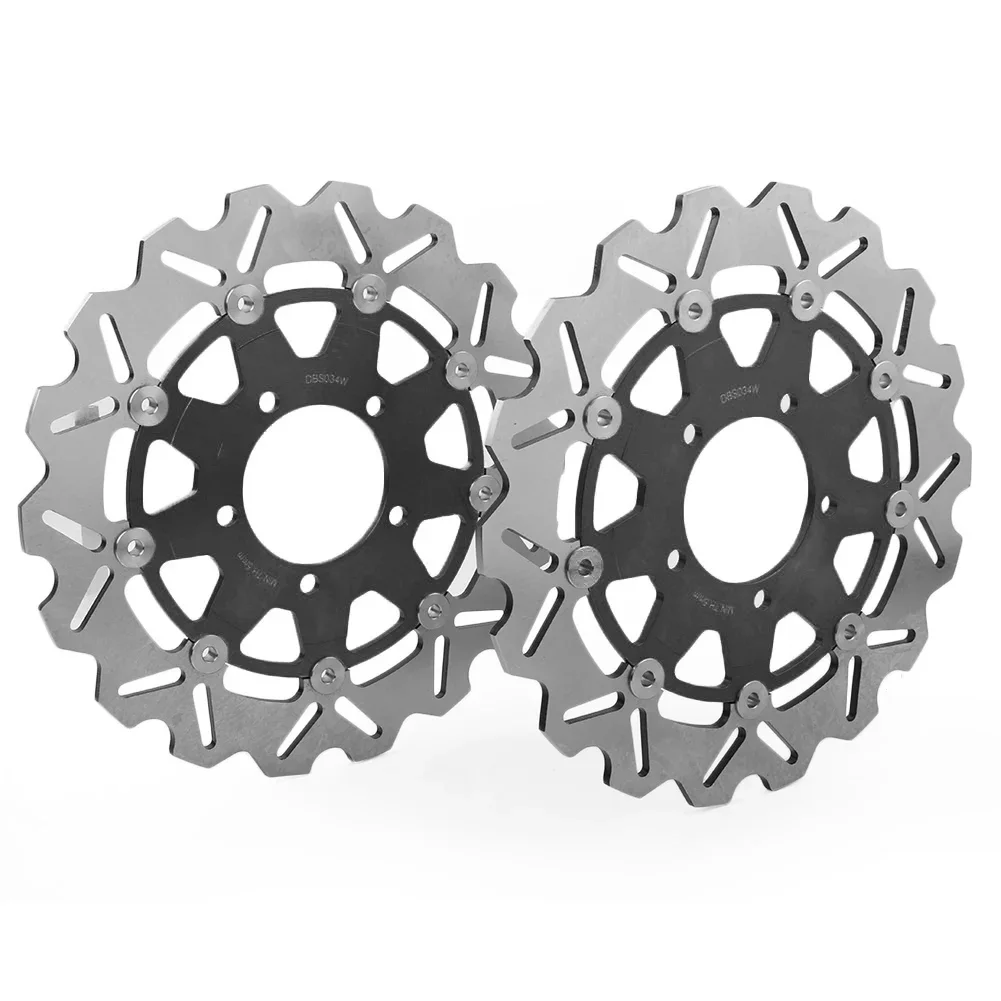 2 pezzi moto rotori a disco freno anteriore per Kawasaki Ninja ZX6R 636 ZX-6R ZX10R e ER6F ER6N Z750 Z1000 Z1000SX e VERSYS 650 1000