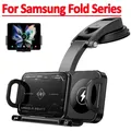 Supporto per caricabatterie wireless veloce per auto con schermo pieghevole a doppia bobina per Samsung Galaxy Z Fold 7 6 5 4 S24 Ultra Xiaomi iPhone 16 15 14 Pro Max