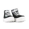 Schnürboots PALLADIUM "PALLASHOCK BACKZIP 2", Gr. 41, schwarz, Textil, Leder, sportlich, Schuhe