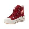 Sneaker CONVERSE "CHUCK TAYLOR ALL STAR MOVE PLATFORM RETRO SPORT", Gr. 37,5, park rot, egret, vermillion rot, Leder, sportlich, Schuhe
