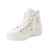 Sneaker CONVERSE "CHUCK TAYLOR ALL STAR LIFT PLATFORM GOLD", Gr. 39, egret, egret, gold, Synthetik, sportlich, Schuhe