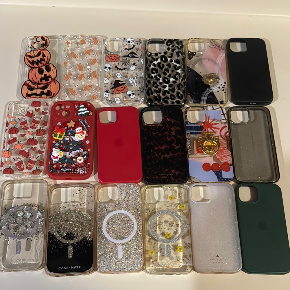 Kate Spade Cell Phones & Accessories | Case-Mate Glitter And Patterned Phone Cases | Color: Black/Red | Size: Iphone 13