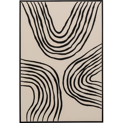 Leinwandbild KARE DESIGN "Leinwandbild Allegro Shades", beige (farbe bild(er): natur, schwarz), B:73cm H:113cm T:4,3cm, Bilder Image