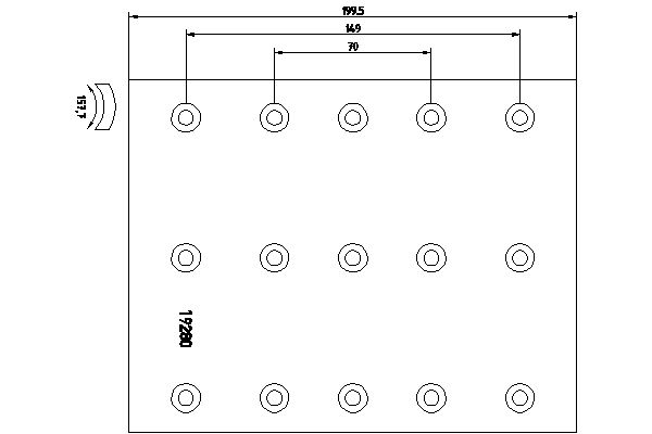 TEXTAR Bremsbelagsatz, Trommelbremse Universal 1927901 Image