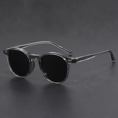 TEMU Trendy Lightweight Round Frame Fashion Glasses For Men - Tortoiseshell Design, Retro Style, Street Style & , Stylish Glasses Image